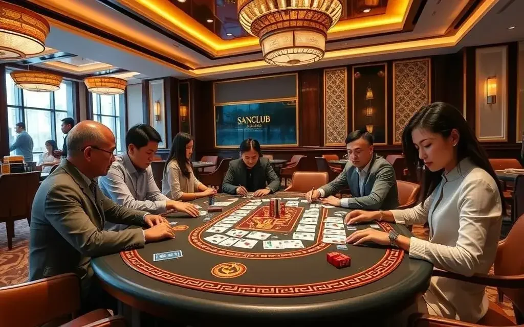 Tiến lên miền nam SanClub là trò chơi bài truyền thống Việt Nam trên nền tảng trực tuyến